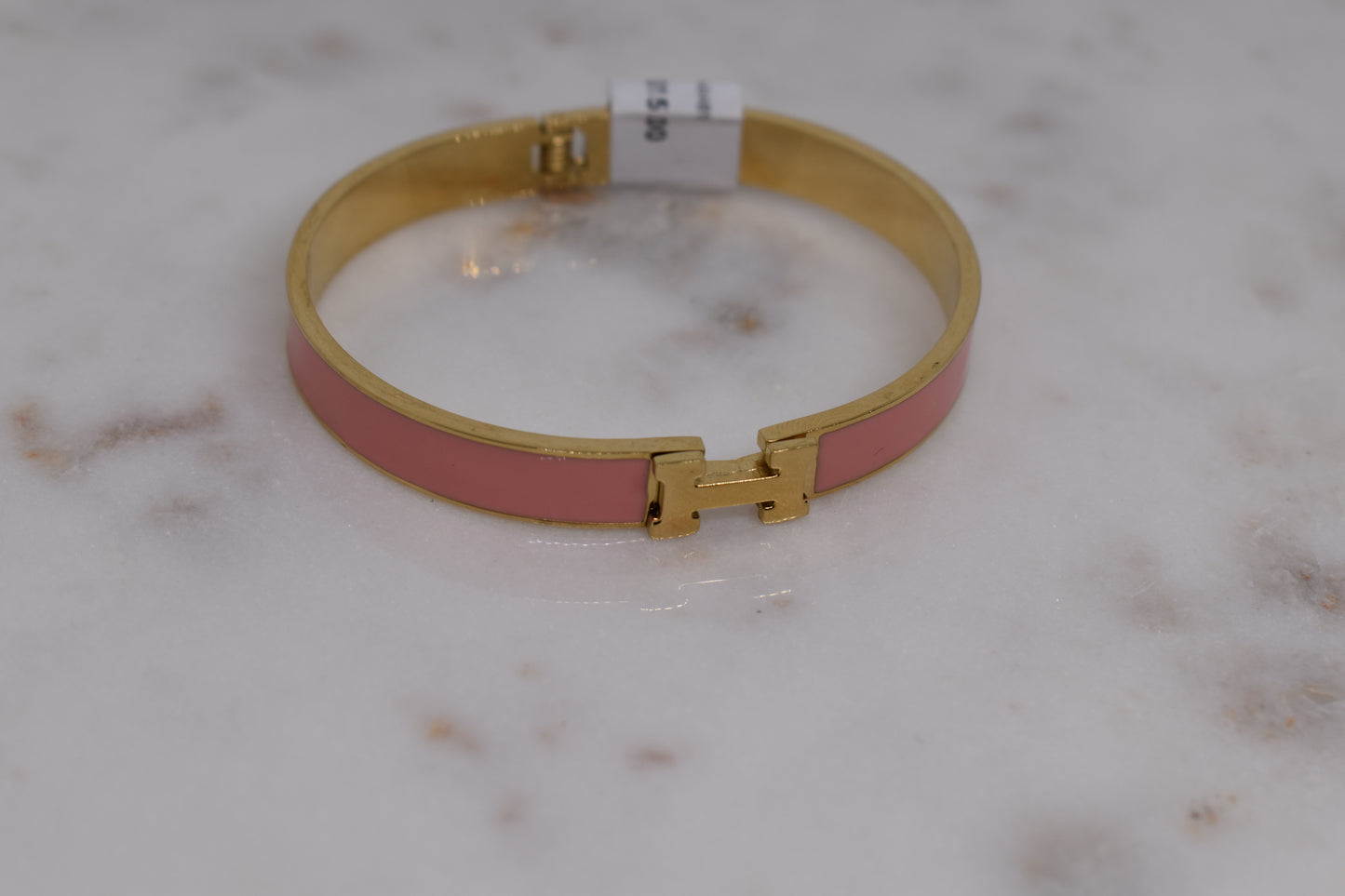 H-Link Enamel Bangle – Navy & Gold
